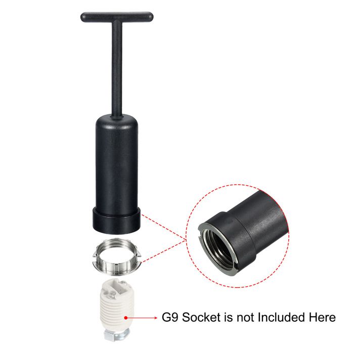 Douille G9 Sourcing Map G9 Anneau Adaptateur Abat Jour Réducteur Lumière Douille Lampe M20 Support Zinc Alliage Pour Luminaires, Blanc, Paquet De 10 Luminaire G9