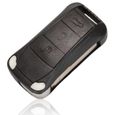 3-4 boutons à distance voiture clé coque étui pliable Fob pour Porsche Cayenne GTS noir nouveau remplacement avec lame d*QK2842-0