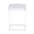 Cuque porte-sac poubelle Mini poubelle de bureau Home Table poubelle de cuisine corbeille à ordures (blanc)-0