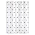 GELCO DESIGN Rideau de douche - 180x200 cm - Motif étoile - Blanc et gris-0