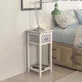 Table De Chevet Table De Nuit Scandinave Contemporain Avec 1