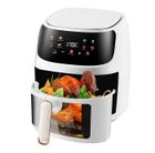 BAKLON Friteuse Sans Huile 8 L - 2400w - écran Tactile LCD - 8 Programmes - Température réglable - Fenêtre visible