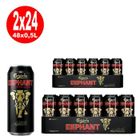 PEUGEOT 2 x Carlsberg Elephant Beer extra forte bière forte 24x 0,5L = 48 canettes 10,5% Vol ONE WAY