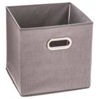 5 FIVE SIMPLY SMART 5five - panier tissu 31x31cm "mix n' modul" gris clair chiné