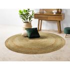 VENTE-UNIQUE Tapis rond - 100% jute tressé - D. 150 cm - Naturel - JAIPUR