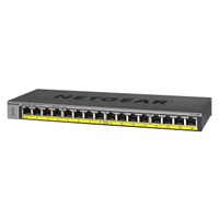 NETGEAR Switch Ethernet gigabit 16 Ports GS116PP, Non Manageable , avec 16 ports PoE+ à 183W, position bureau ou rackable, Protec