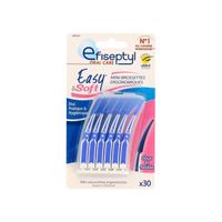 30 Mini Brossettes Ergonomiques Easy & Soft - Efiseptyl - Doux et Flexible - Étui Pratique et Hygiénique