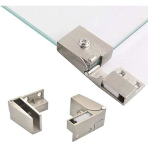 Charnières Pour Porte Verre Inox - Lot De 2 - Épaisseur 5 à 8 Mm - Uxcell