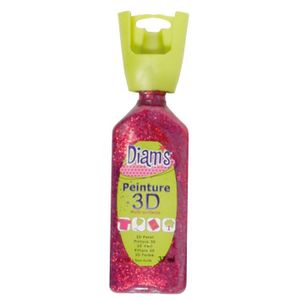 AUTRES PEINTURES Diam's 3D - Rouge - Pailleté - 37 ml - Diam's