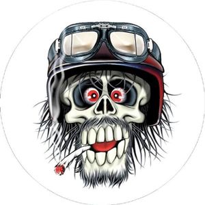 Sticker tete de mort pour casque de moto - Cdiscount