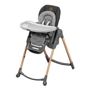 Coussin B/éb/é Confort Plateau Clisable LADUO Chaise Haute Bebe 3 en 1 /Évolutive Bleu R/églable et Pliable avec 4 Roues Tablette Amovible