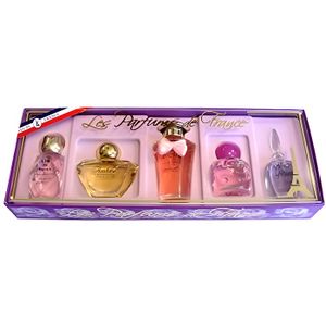 COFFRET CADEAU PARFUM Charrier Parfums Coffret de 5 Eaux de Parfums France Miniatures Total 40,6 ml