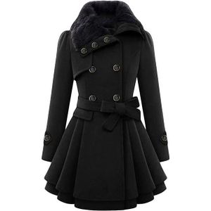 Manteau noir cintree femme Cdiscount
