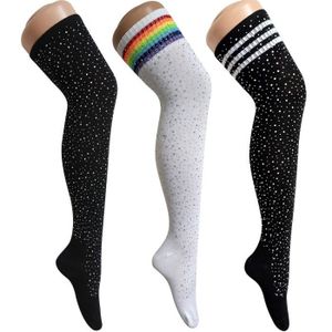 CHAUSSETTES 3 Pack Chaussettes Triple Rayures Chaussettes Cuis