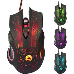 SOURIS 6D USB Filaire Gaming Mouse 3200 dpi 6 Boutons LED