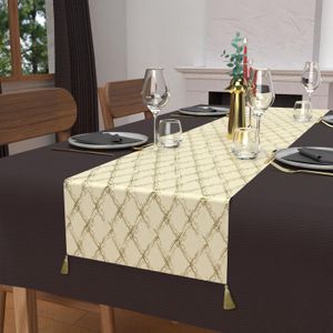 CHEMIN DE TABLE Chemin de table festif en pur coton 40x180 cm CELE