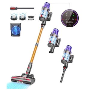 Honiture S12 - Aspirateur balai sans fil - 23Kpa - 250W - 4 en 1 - Avec  écran tactile