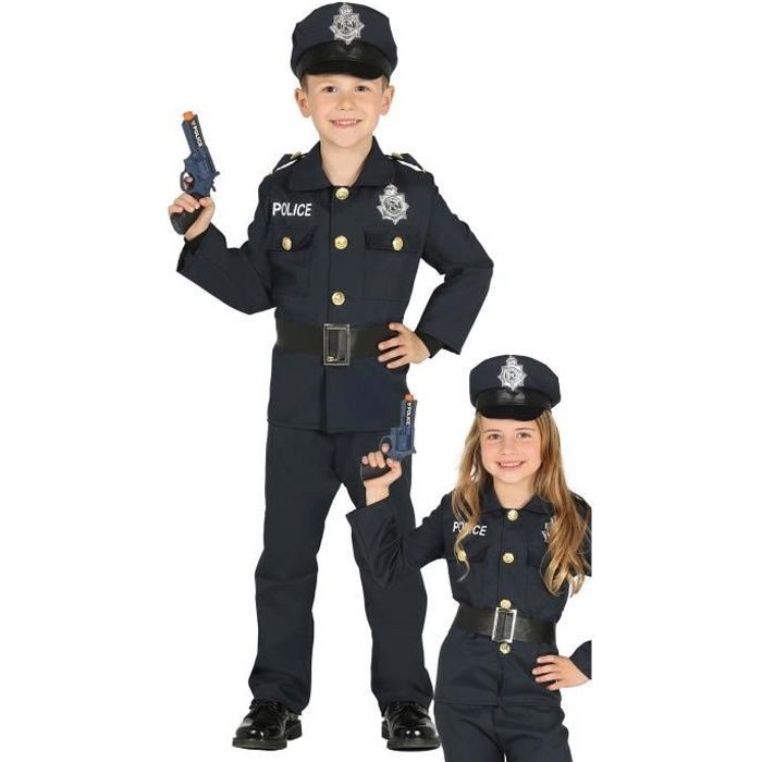 Costume de policier de luxe pour enfants, kit de jeu, meilleurs
