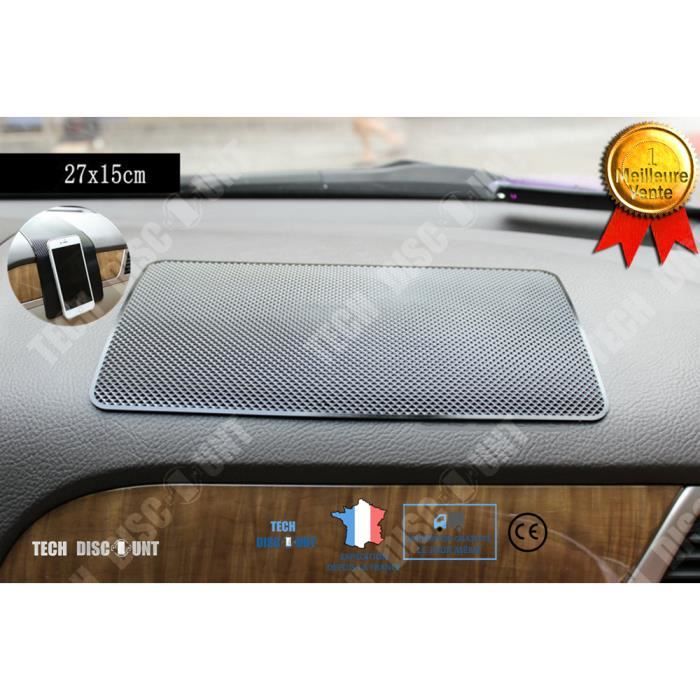 Agiferg Tapis antidérapant pour tableau de bord de voiture, support de  téléphone portable multifonctionnel, tapis de tableau de bord extra-épais  collant anti-dérapant