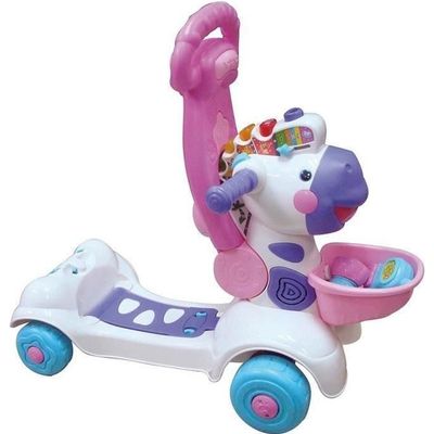 Porteur Trottinette VTECH BABY Mon Z bre Rigolo 3 en 1 Rose