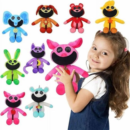 Peluche Smiling Chapter 4 – 25 Cm – Coton PP Ultra Doux – Personnage De Jeu – Cadeau Collectionneur Halloween, Noël, Anniversaire – Fille Garçon 5-10 Ans