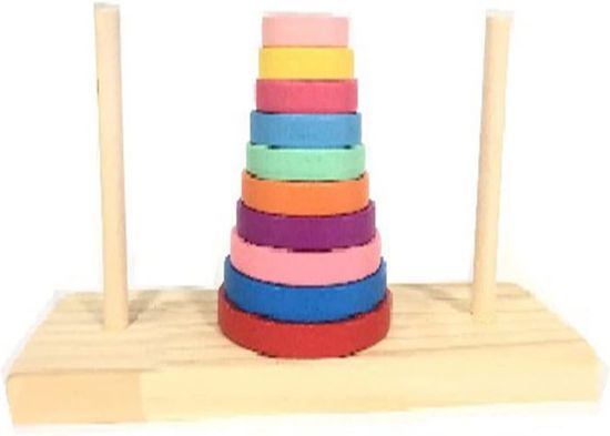 Jouet Montessori Wodovia : Tour Empilable, Anneaux Dentition - 13 pièces