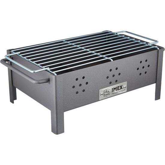 Imex El Zorro 71580 Barbecue Tondo Con Supporto Per Paella - Diametro 40 Cm, Artigianale In Ferro