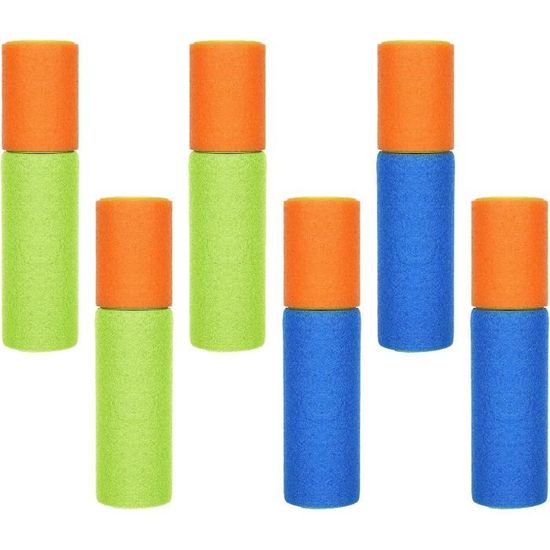 Pistolet à Eau - Mini en Mousse - 6Pc - Enfant - Chamboule Tout - Jeux - Jouets