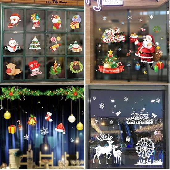 De noël VILLAGE DE NOEL MANEGE DE NOEL DECOR DE NOEL 4pcs set