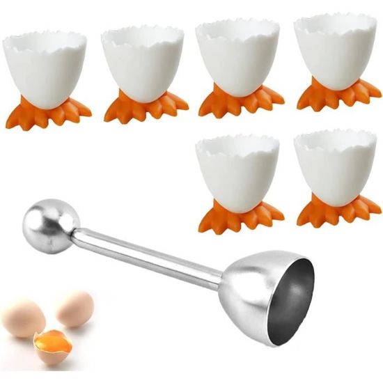 coquetier-original-6-pcs-coquetiers-blanc-ouvre-oeuf-inclus