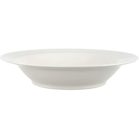 Saladier Villeroy & Boch Audun Ferme 20 Cm | Porcelaine Premium Blanc-gris | Élégant Et Résistant