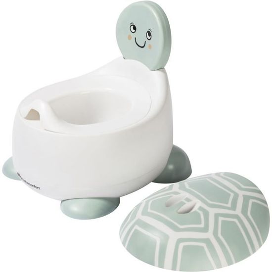 Bebeconfort Comfortabel Potje, Baby Plaspotje, 12-36 Maanden (max. 20 kg), Schattige Dierendesigns, Ergonomisch & Compact, Eenvoudig Te Reinigen, Hygiënische Spatrand, Antislip Plaspotje, Konijn