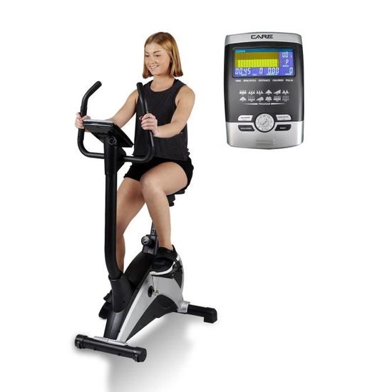 CARE Velo d appartement motorise CV 355 24 programmes Masse d inertie de 11Kg Cdiscount Sport