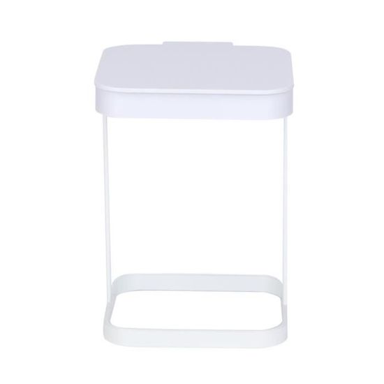 Cuque porte-sac poubelle Mini poubelle de bureau Home Table poubelle de cuisine corbeille à ordures (blanc)