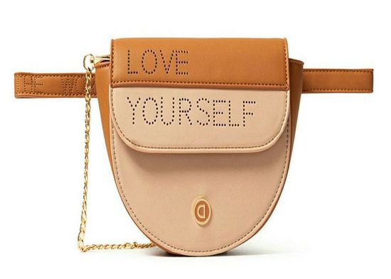 Sac banane Desigual Rhapsody Nyon Belt Bag Rose Marron