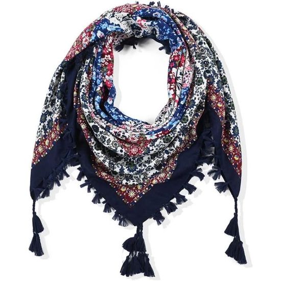 Ceinture Ruban Ou Cravate Pour Femme - Style Vintage & Ethnique - Imprimé Floral/Animal - Rouge
