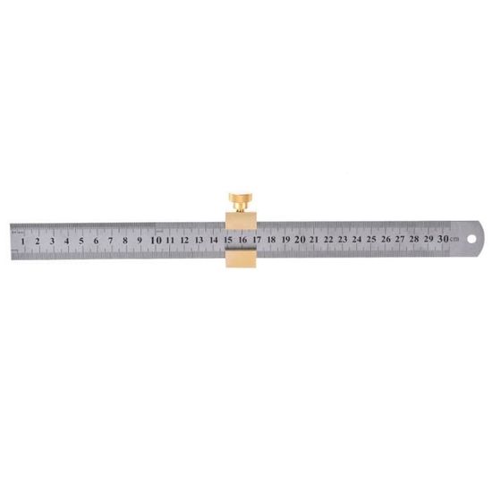 Règle en acier métrique - Mothinessto - 2 pièces - 50 cm - Durable