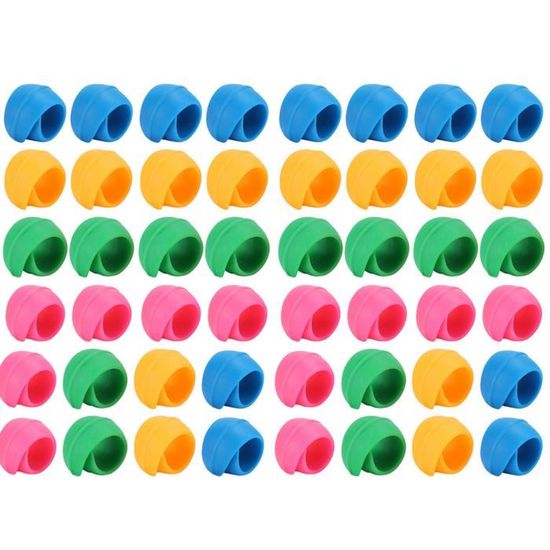 40 Clips En Silicone Pour Bobines De Fil - Couleurs Assorties - Garde Tes Fils Bien Organisés
