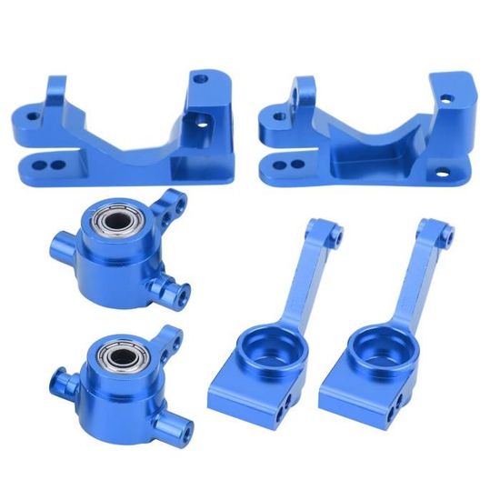 Blocs De Direction En Alliage Pour Traxxas 1/10 2WD - Compatible Slash, Stampede, Rustler - Pièce De Rechange Bleue - Paire