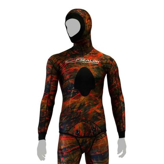 EPSEALON Pantalon Black Seabass 3 Mm – Néoprène Yamamoto 039 SCS – Camouflage Gris – Chasse Sous-Marine & Plongée