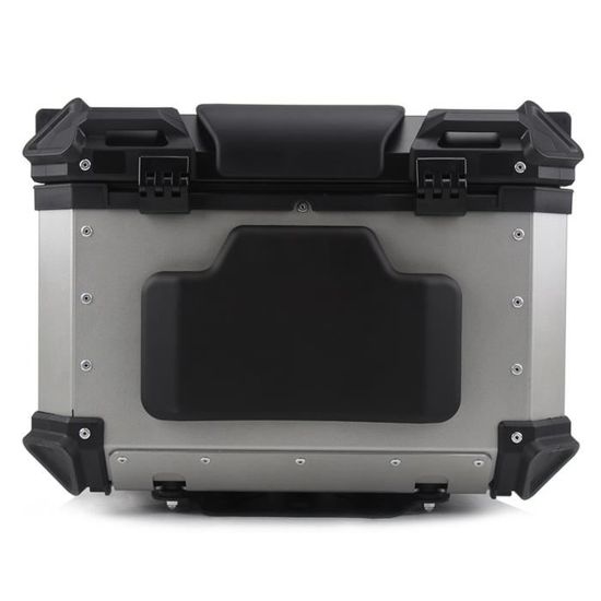 Coussin Dossier Auto-adhésif Pour Top Case Moto - Confort Passager Longue Distance - Pour Coffres 22L, 25L, 28L, 32L - En Cuir PU Et éponge - 2