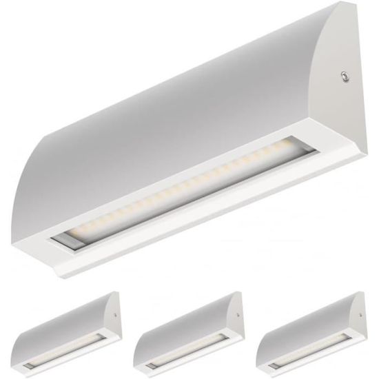 LOT 10 Appliques Murales ALSE Extérieur IP54 - Noir Mat, Carré, 2x GU10 Max. 35W, Up/downlight