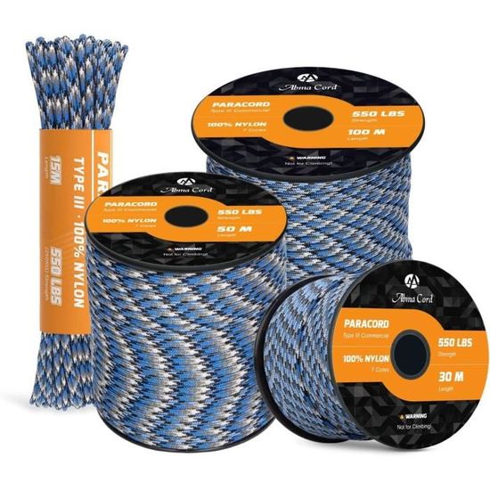 Corde En Kevlar (Dupont) - Pour Pêche, Survie, Bushcraft - 50 à 1000 Pieds, Diam. 1-3.5mm, Vert Camo