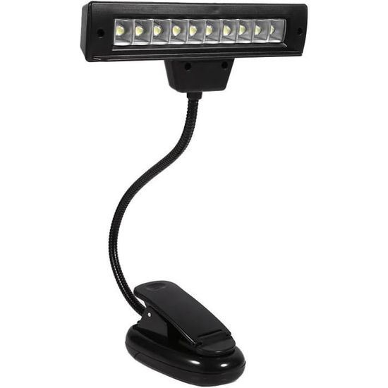 Lampe De Pupitre LED à Clip BESTonZON - Lampe Lecture Piano Réglable Pour Bureau Et Nuit