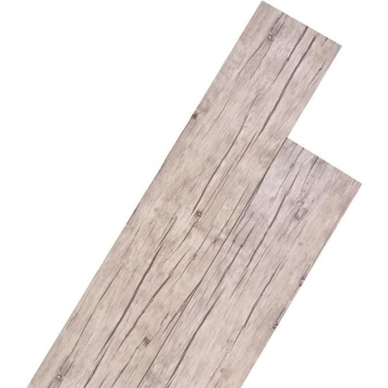 vidaXL Planche de plancher PVC autoadhésif 5,02 m² 2 mm Chêne délavé
