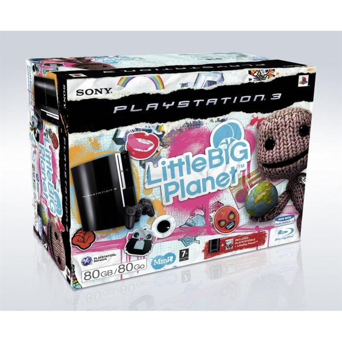 Console Sony PlayStation 3 80 Go Noir Bundle Little Big