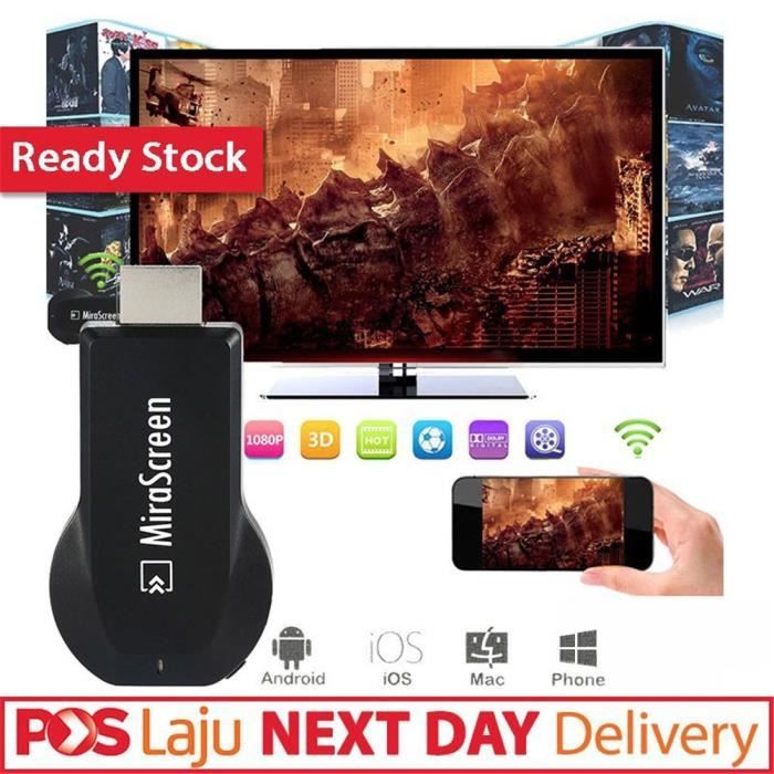 M2 Plus Mini Wi-Fi Display TV Dongle Receiver 1080P Airmirror DLNA Airplay Miracast Partage facile HDMI TV bâton pour la vid