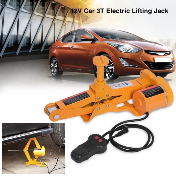 VGEBY® 3Ton 12V DC Cric Electrique Automatique Equipement Urgence Garage Levage Voiture SUV Van -ABI