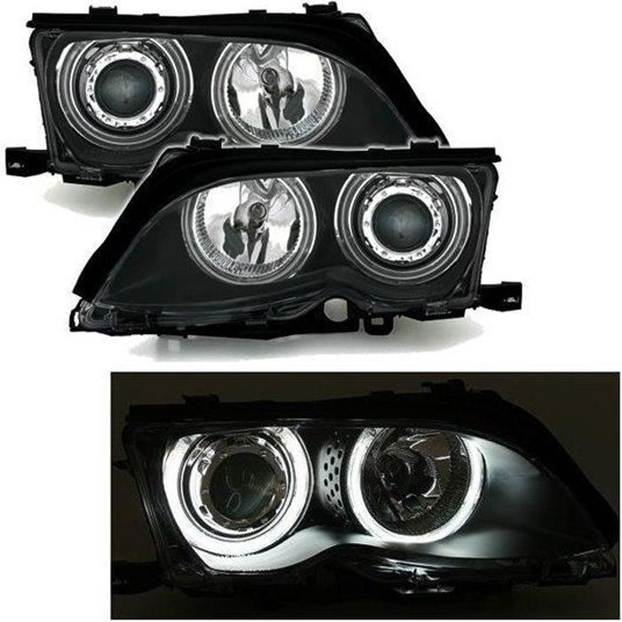 FEUX PHARE AVANT ANGEL EYE BMW E46 BERLINE PHASE 2