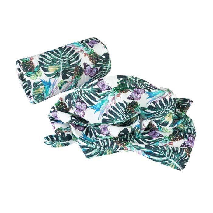 FIDDY Tablier d'allaitement avec coussin 100% coton Feuilles